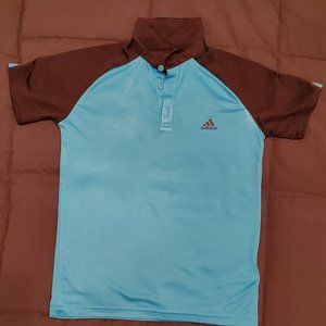 Boys Adidas short sleeve golf shirt (size M)